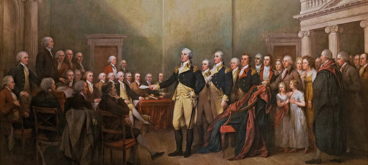 General George Washington Resigning His Commission