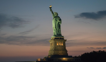 Statue of Liberty in New York Harbor