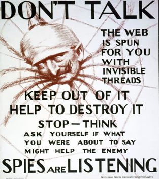 dont talk spies are listening