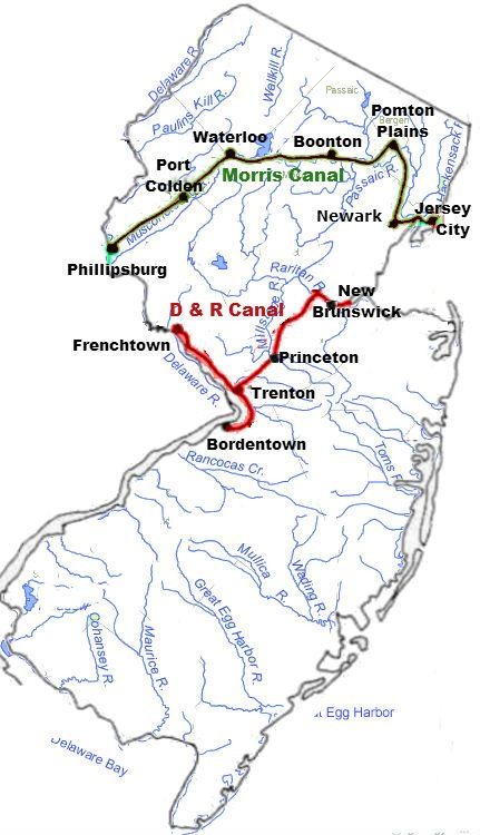 green and red canals
