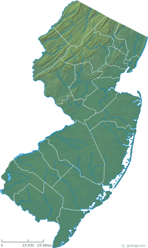 nj physical map