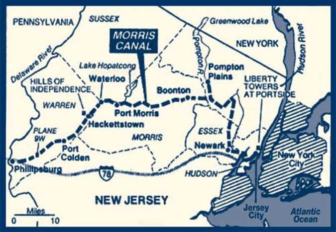 route morris canal