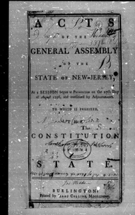 1776 NJ Constitution