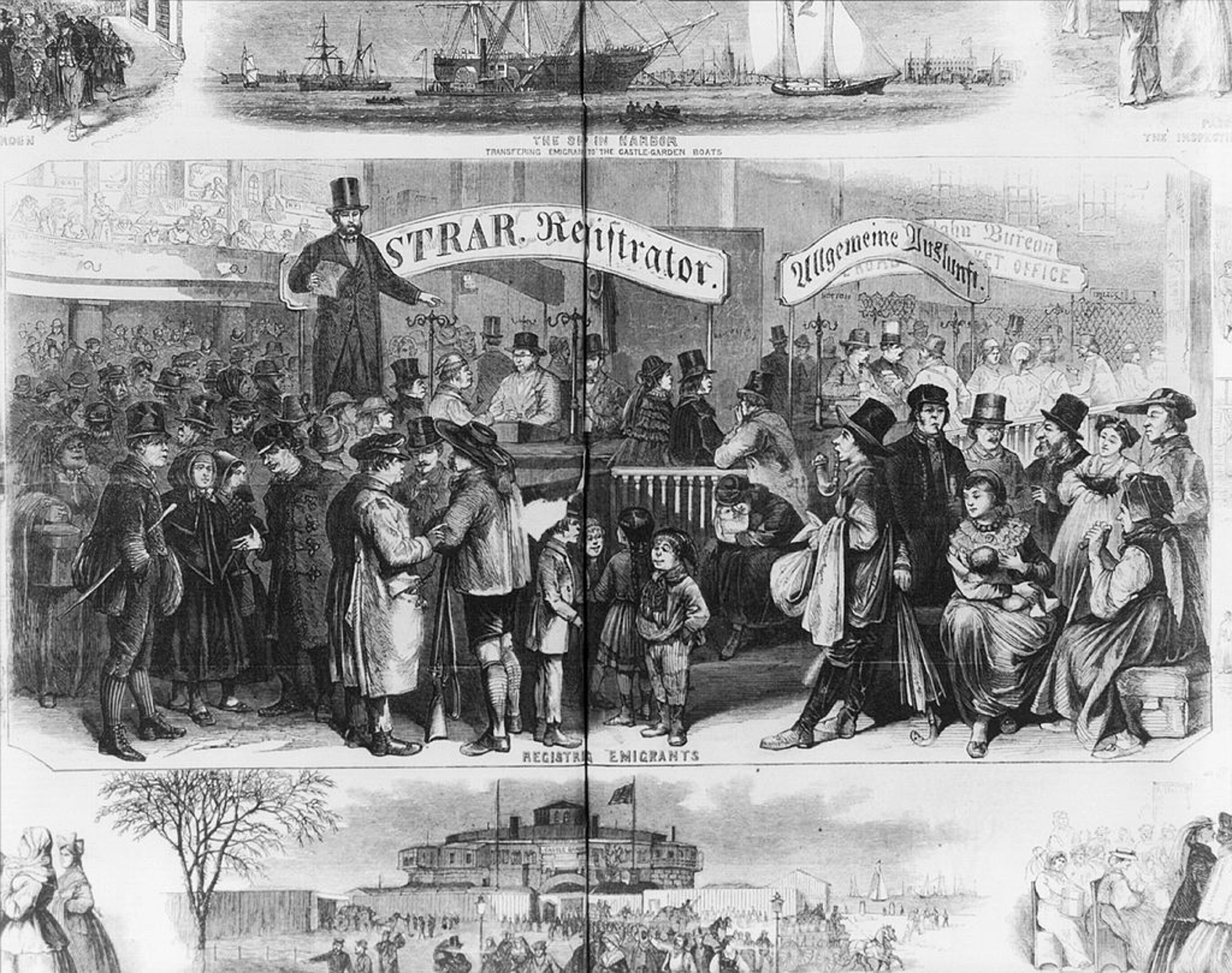 Immigrants at Castle Garden