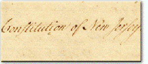 New Jersey’s First Constitution, 1776